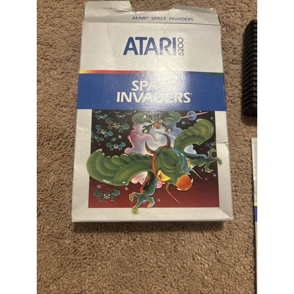 Atari Space Invaders Atari 5200 Shooter Arcade Game Cartridge w/ Manual
